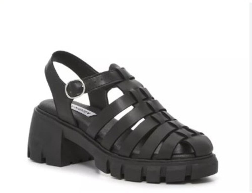 New NWOB Steve Madden Kayto Sandal Size 10M Black Casual Summer Comfort Black